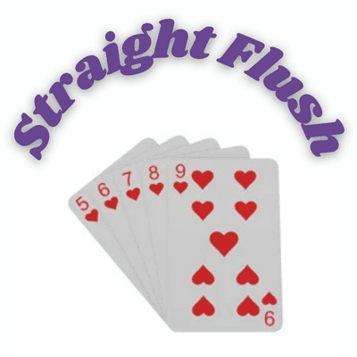 an image of straight flush cards in hand.