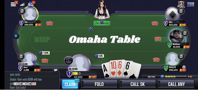 an image of 5 community cards on the table. 