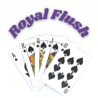 an image of royal flush cards in holdem. 
