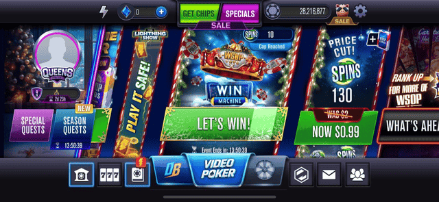 Get Latest WSOP Free Chips Links | Updated List | Promo Code 20 Screenshot of how to Get free chips through limited time events 1