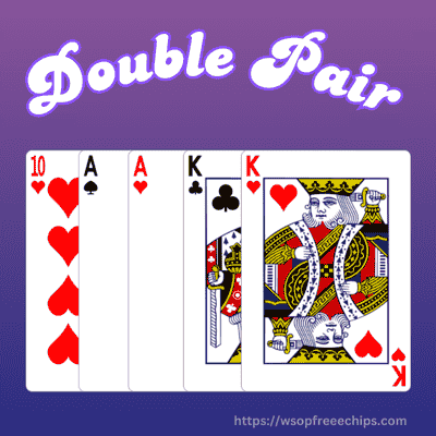Poker Hand image showing Double Pair
