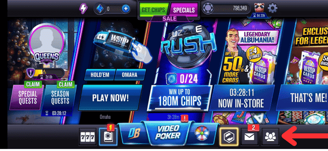 an image of 3 people icon in wsop to add friends from Facebook.