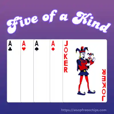 Poker Hands Ranking Chart & Hold'em Top 20 Starting Hand 3 Poker Hand image showing five of a kind